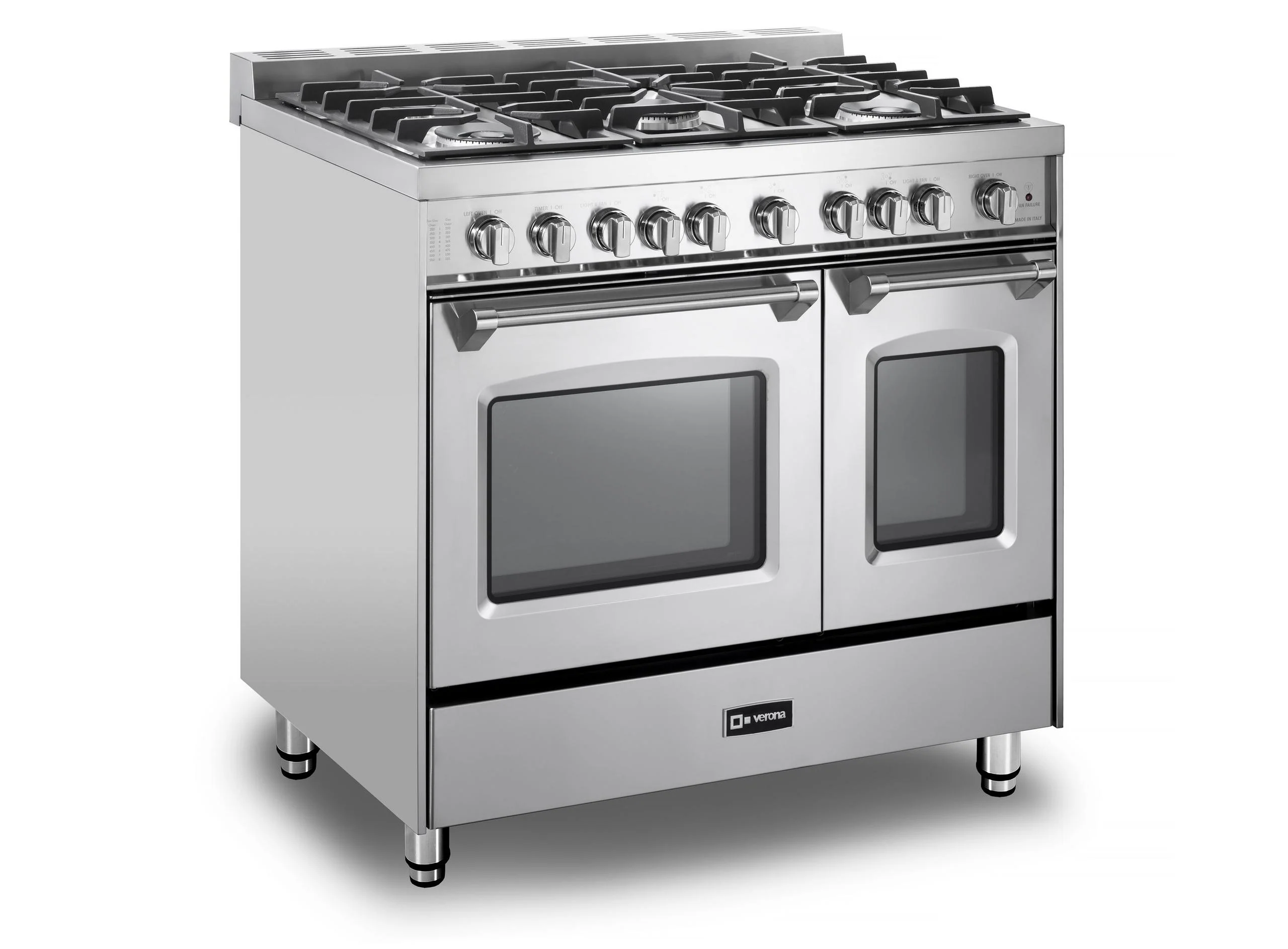 Verona VPFSGG365DSS Prestige 36" Gas Double Oven Range - Stainless Steel - Image 4