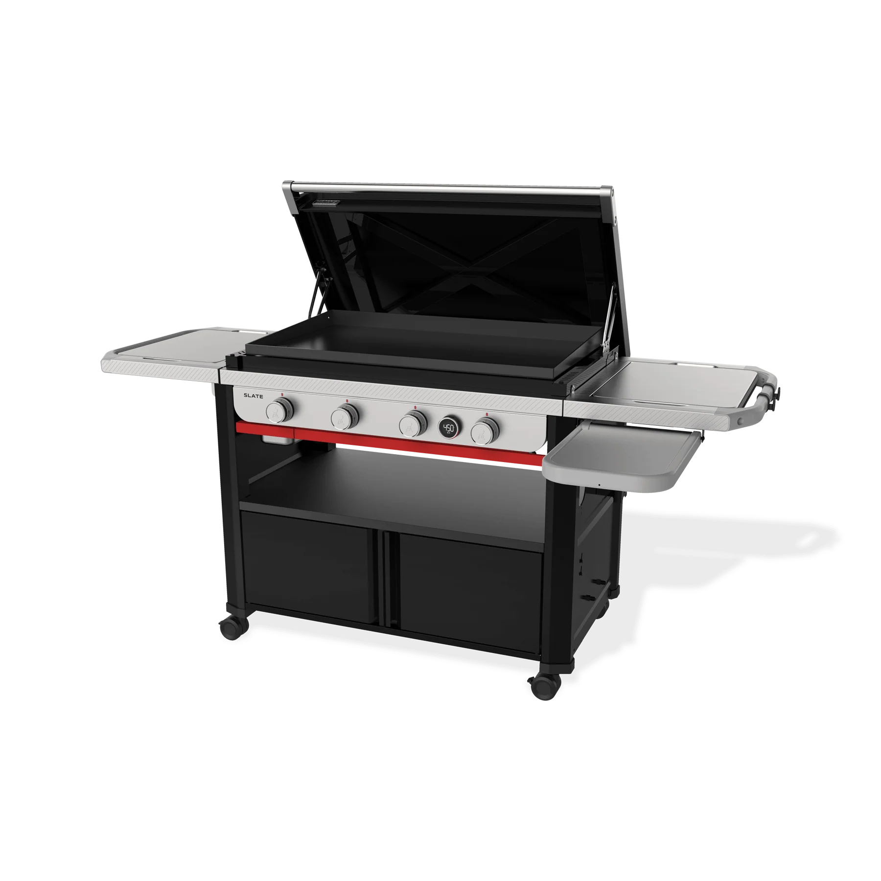 Weber 1500216 Slate® 36" Rust-Resistant Griddle with Flip-Up Side Table (Liquid Propane) - Black - Image 11