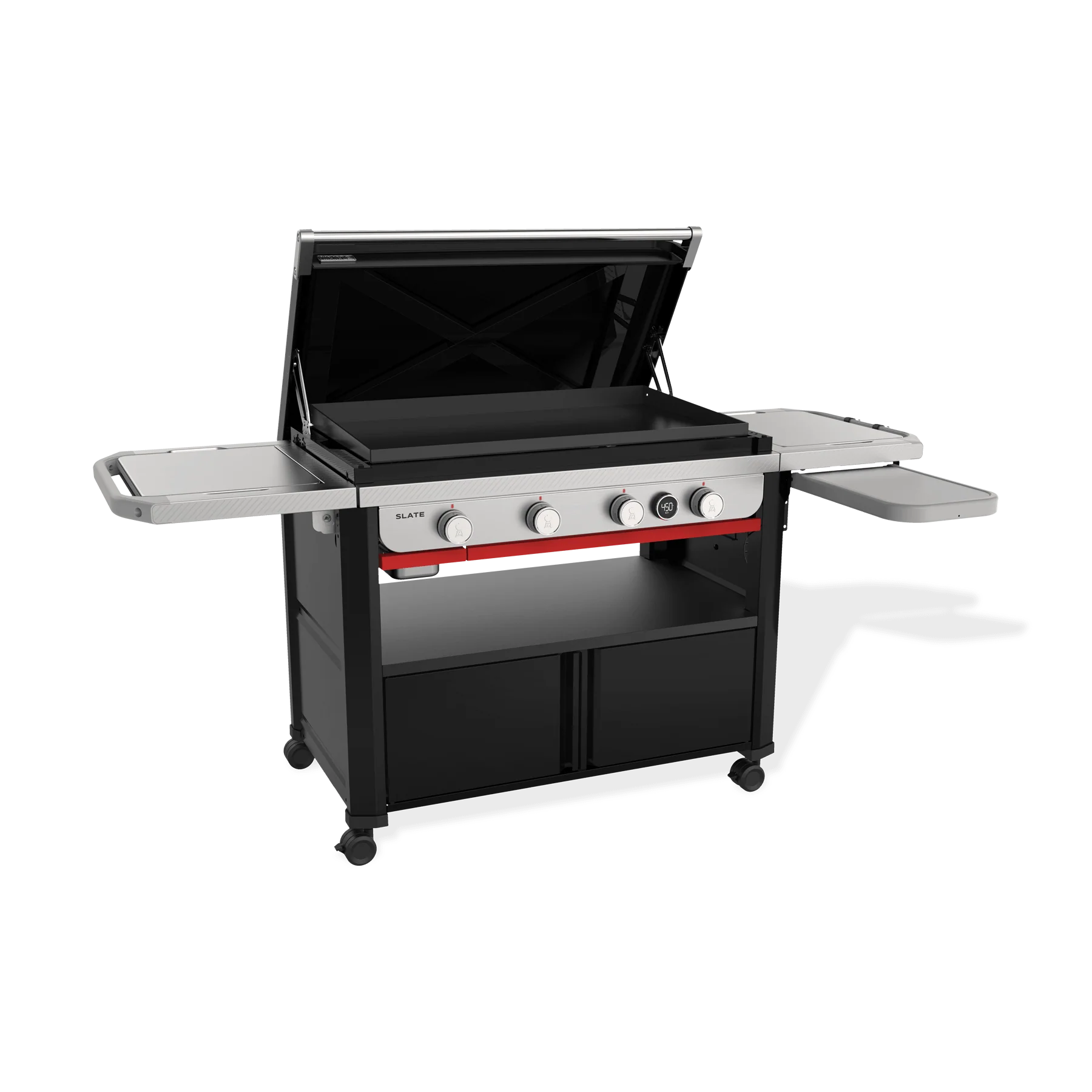 Weber 1500216 Slate® 36" Rust-Resistant Griddle with Flip-Up Side Table (Liquid Propane) - Black - Image 12