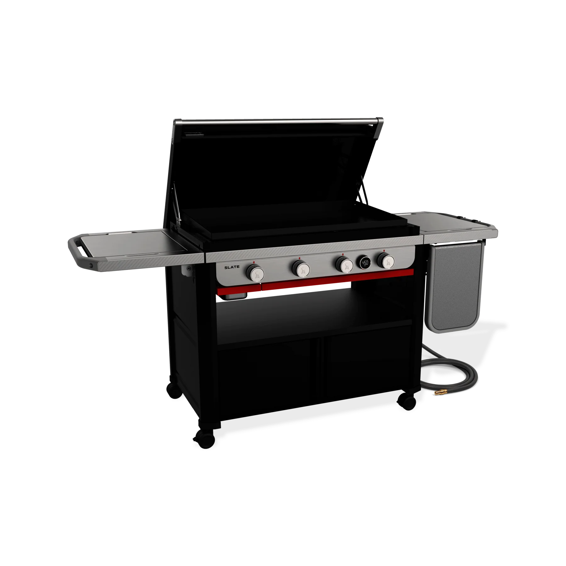 Weber 1501350 Slate® 36" Rust-Resistant Griddle with Flip-Up Side Table (Natural Gas) - Black - Image 11