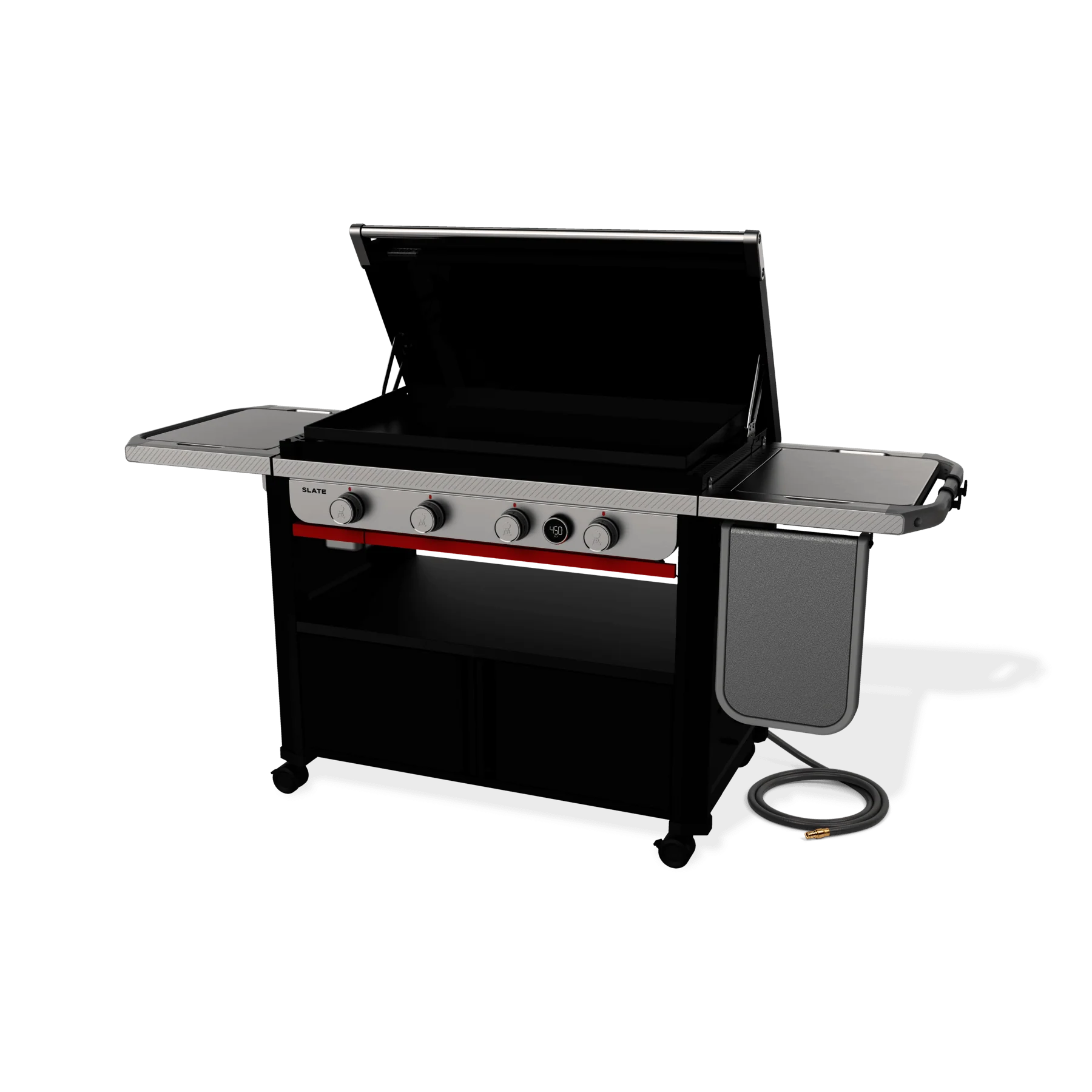 Weber 1501350 Slate® 36" Rust-Resistant Griddle with Flip-Up Side Table (Natural Gas) - Black - Image 12
