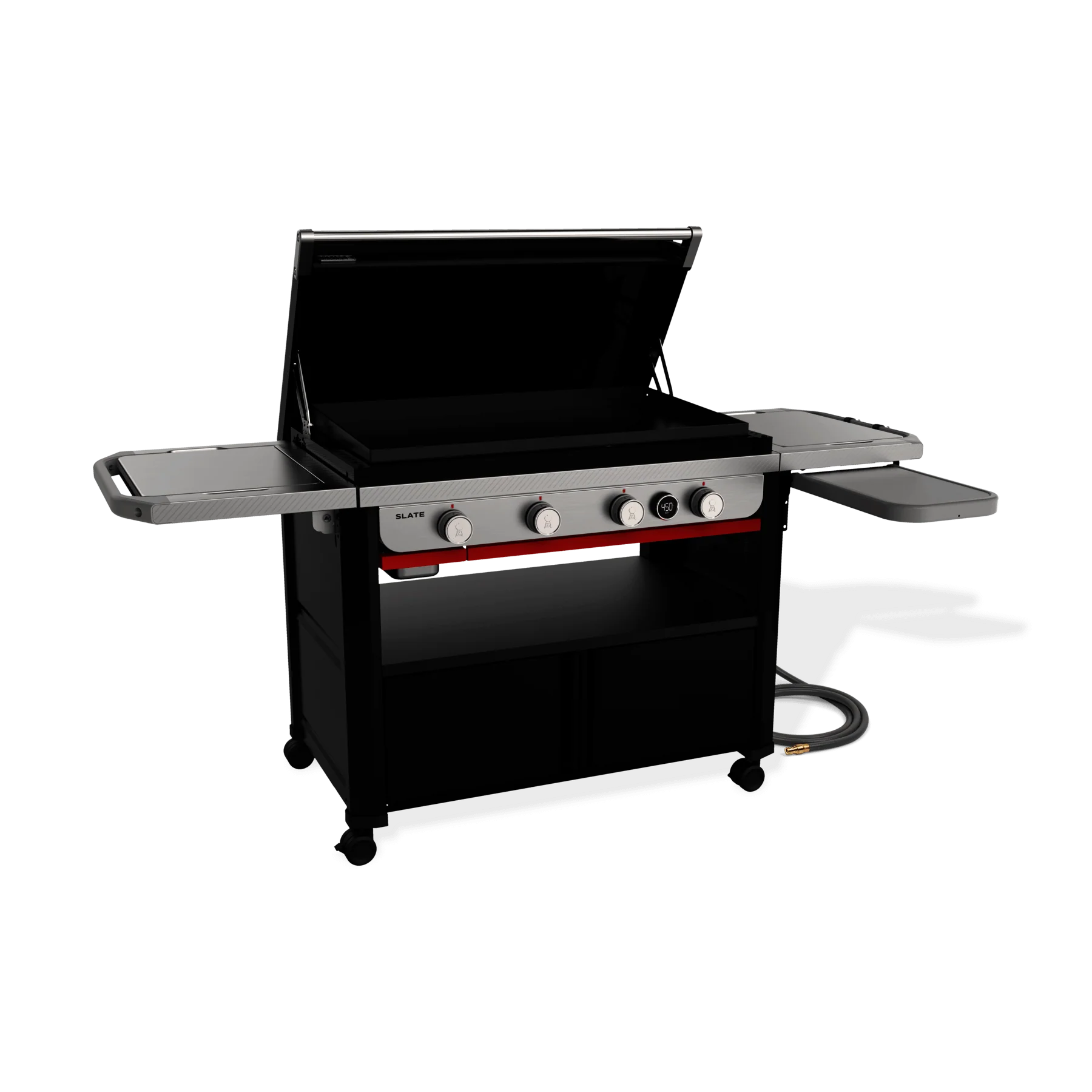 Weber 1501350 Slate® 36" Rust-Resistant Griddle with Flip-Up Side Table (Natural Gas) - Black - Image 14