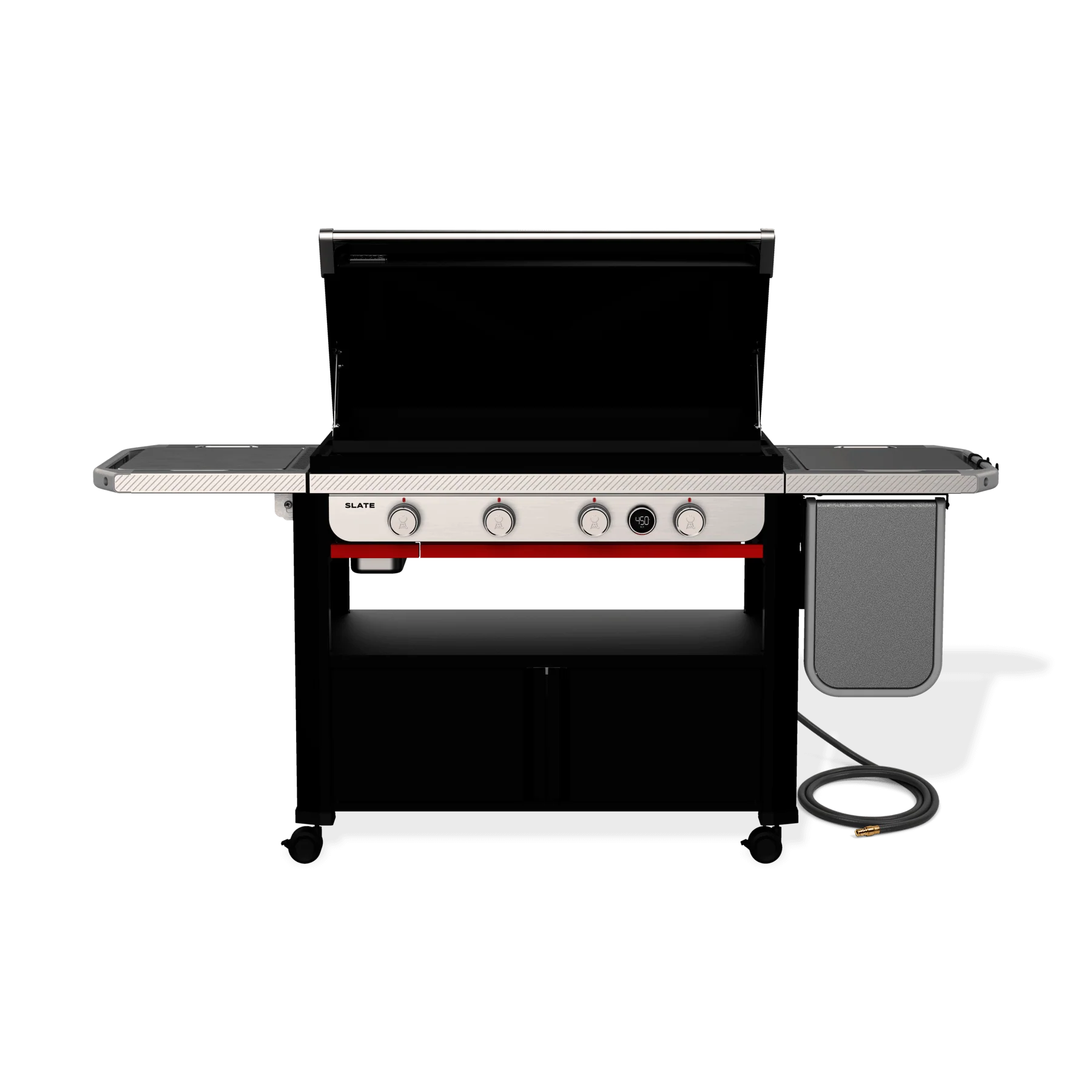 Weber 1501350 Slate® 36" Rust-Resistant Griddle with Flip-Up Side Table (Natural Gas) - Black - Image 9