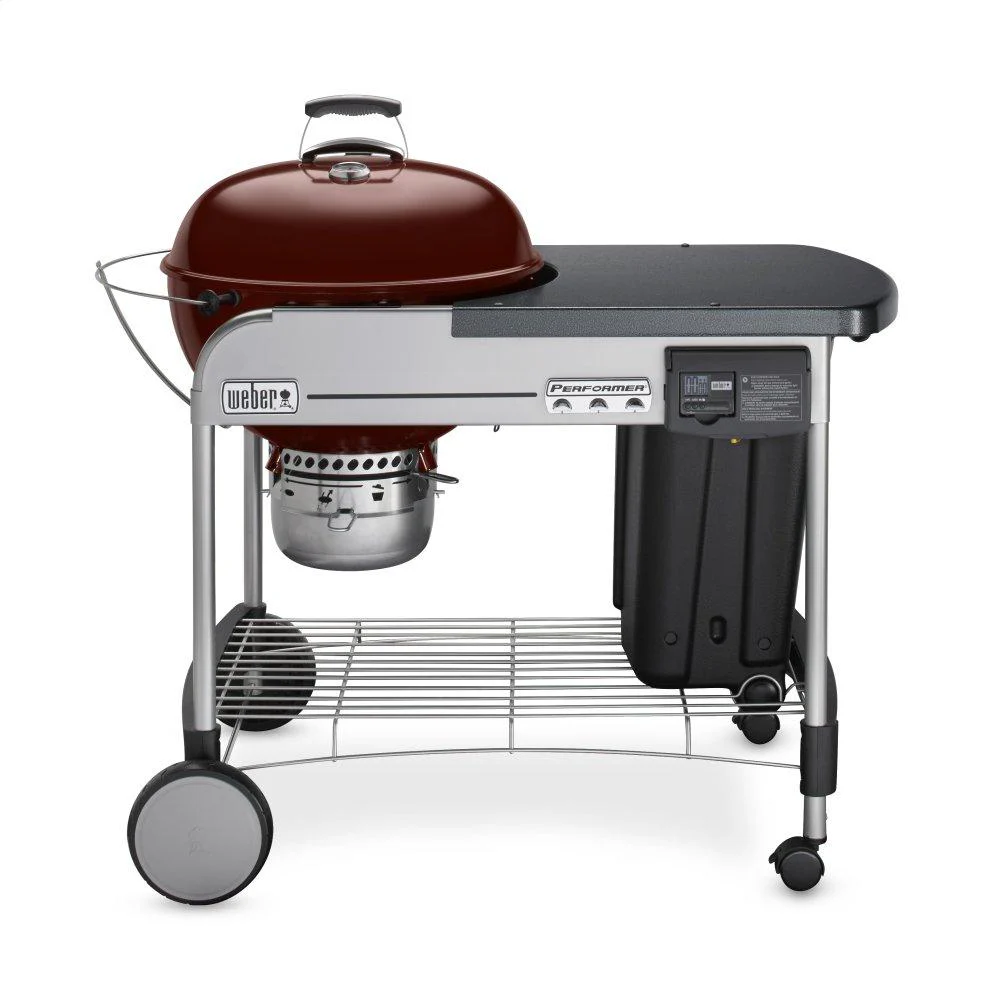 Weber 15503001 Performer Deluxe Charcoal Grill - 22" Crimson - Image 3