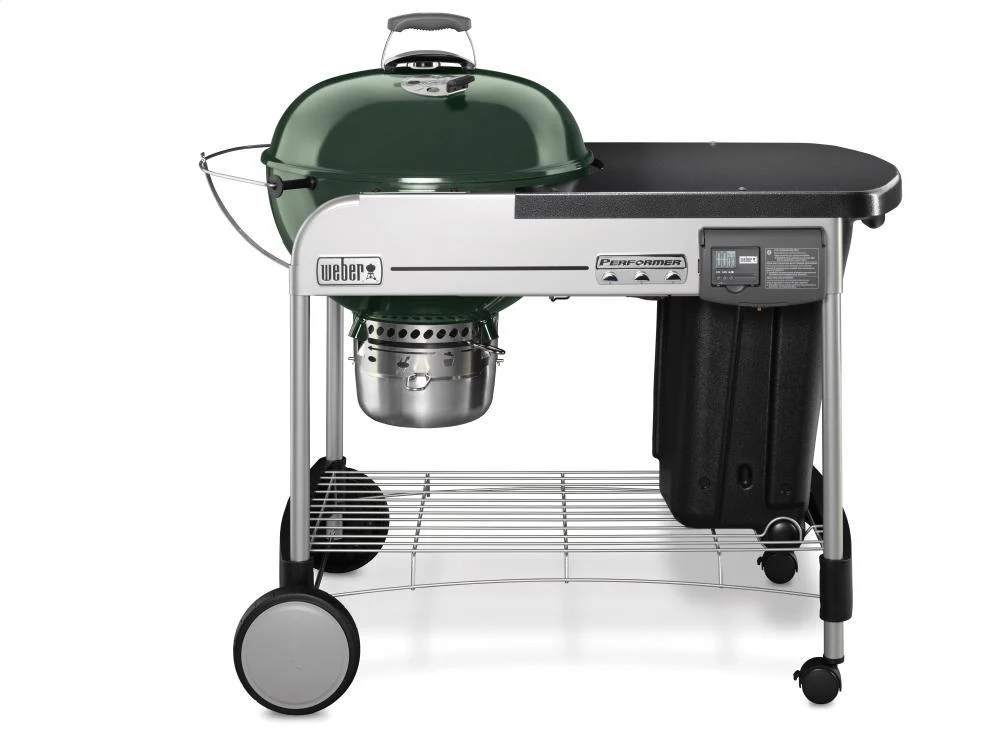 Weber 15507001 Performer Deluxe Charcoal Grill 22" - Green - Image 2