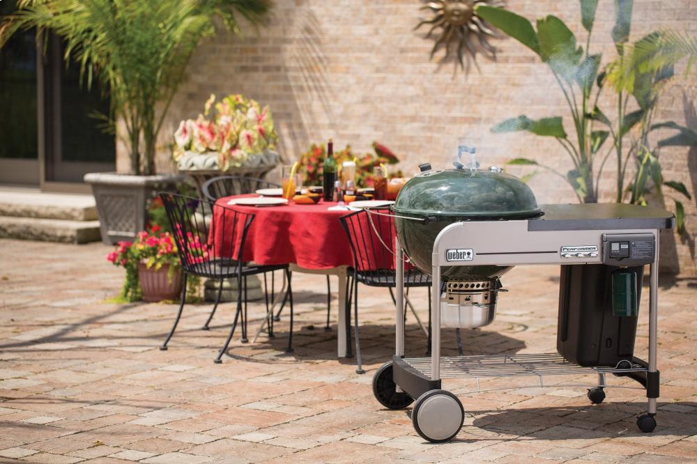 Weber 15507001 Performer Deluxe Charcoal Grill 22" - Green - Image 3