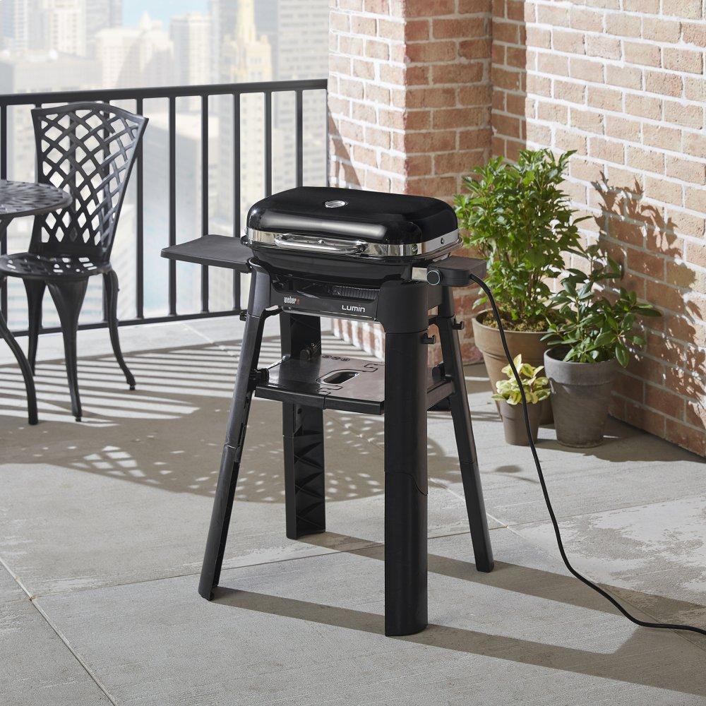 Weber 6618 Stand with Side Table - Lumin Compact Electric Grill - Image 7