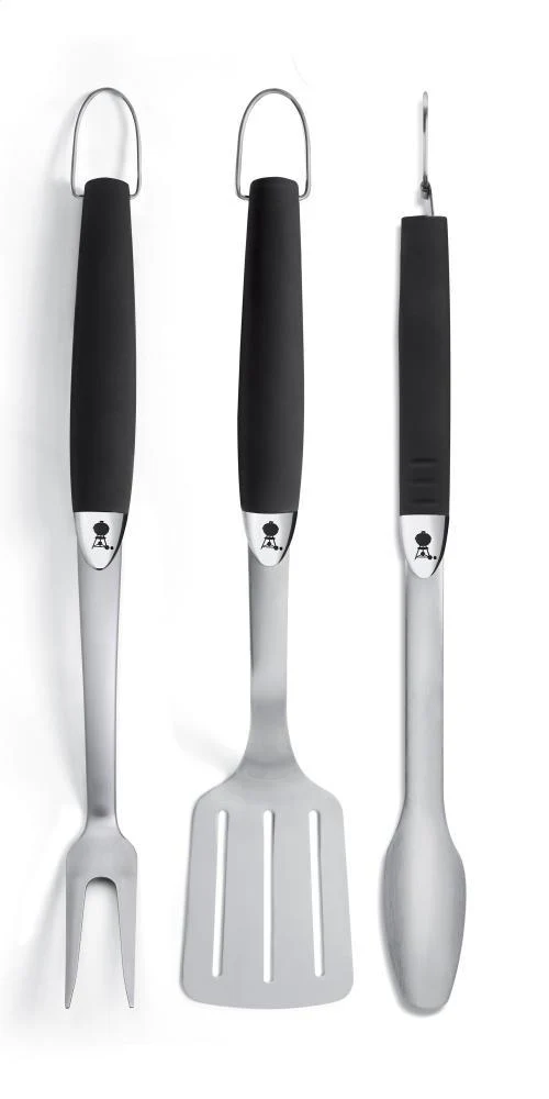 WEBER ORIGINAL - Stainless Steel Three-Piece Barbecue Tool Set - Image 2