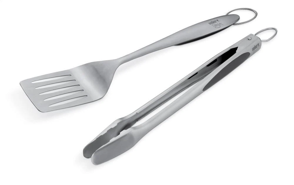 WEBER STYLE - Stainless Steel Two-Piece Barbecue Tool Set - Image 2