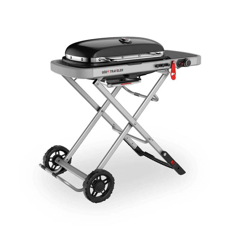 9010001 Weber Traveler® Portable Gas Grill - Black - Image 3