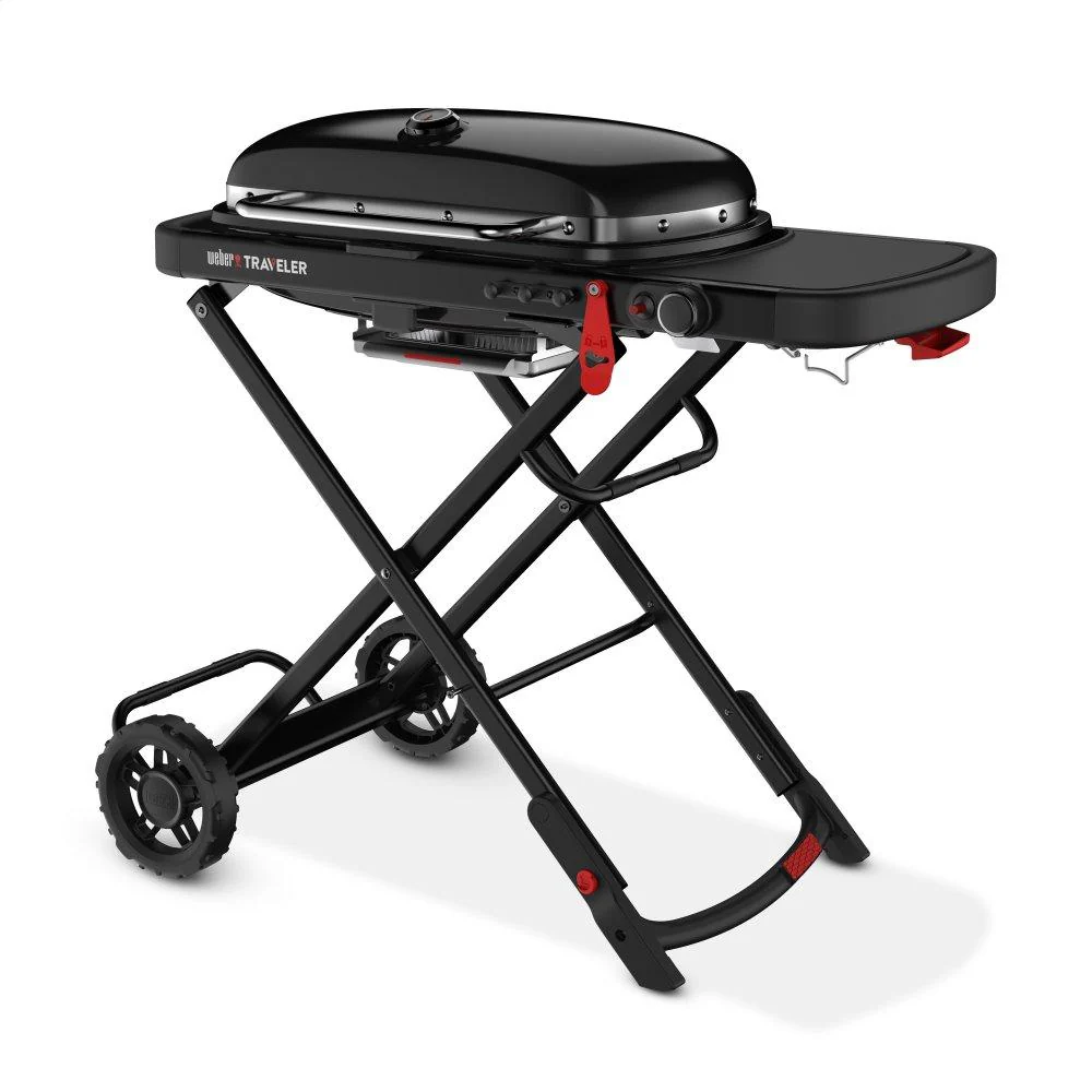 9013001 Weber Traveler® Portable Gas Grill Stealth Edition - Black - Image 2