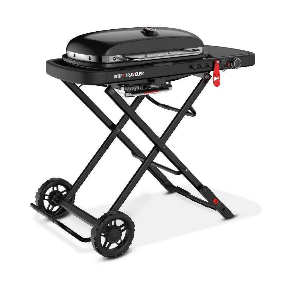 9013001 Weber Traveler® Portable Gas Grill Stealth Edition - Black - Image 3