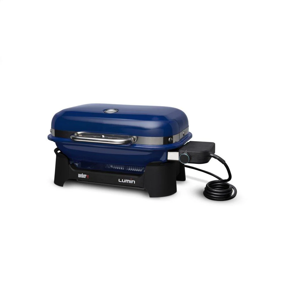Weber 91300901 Lumin Compact Electric Grill - Deep Ocean Blue - Image 2