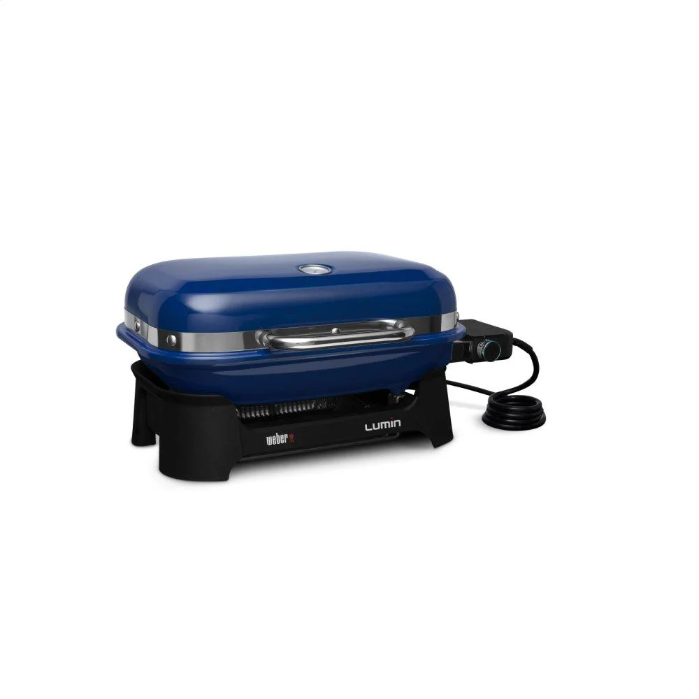 Weber 91300901 Lumin Compact Electric Grill - Deep Ocean Blue - Image 3