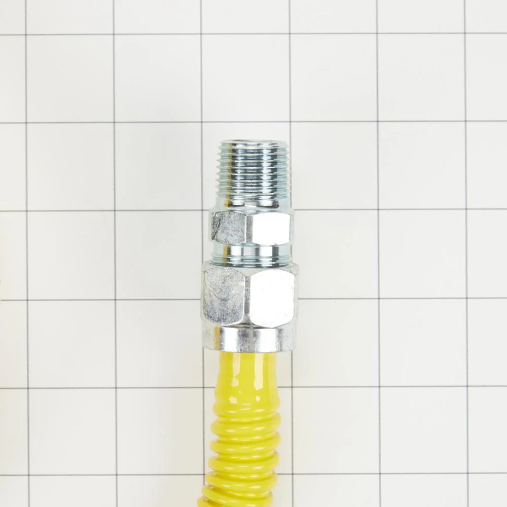 Whirlpool 3048KITRC 4' Gas Range Connector Kit with two 1/2" & one 3/4" male/female connectors, and sealant - Image 7