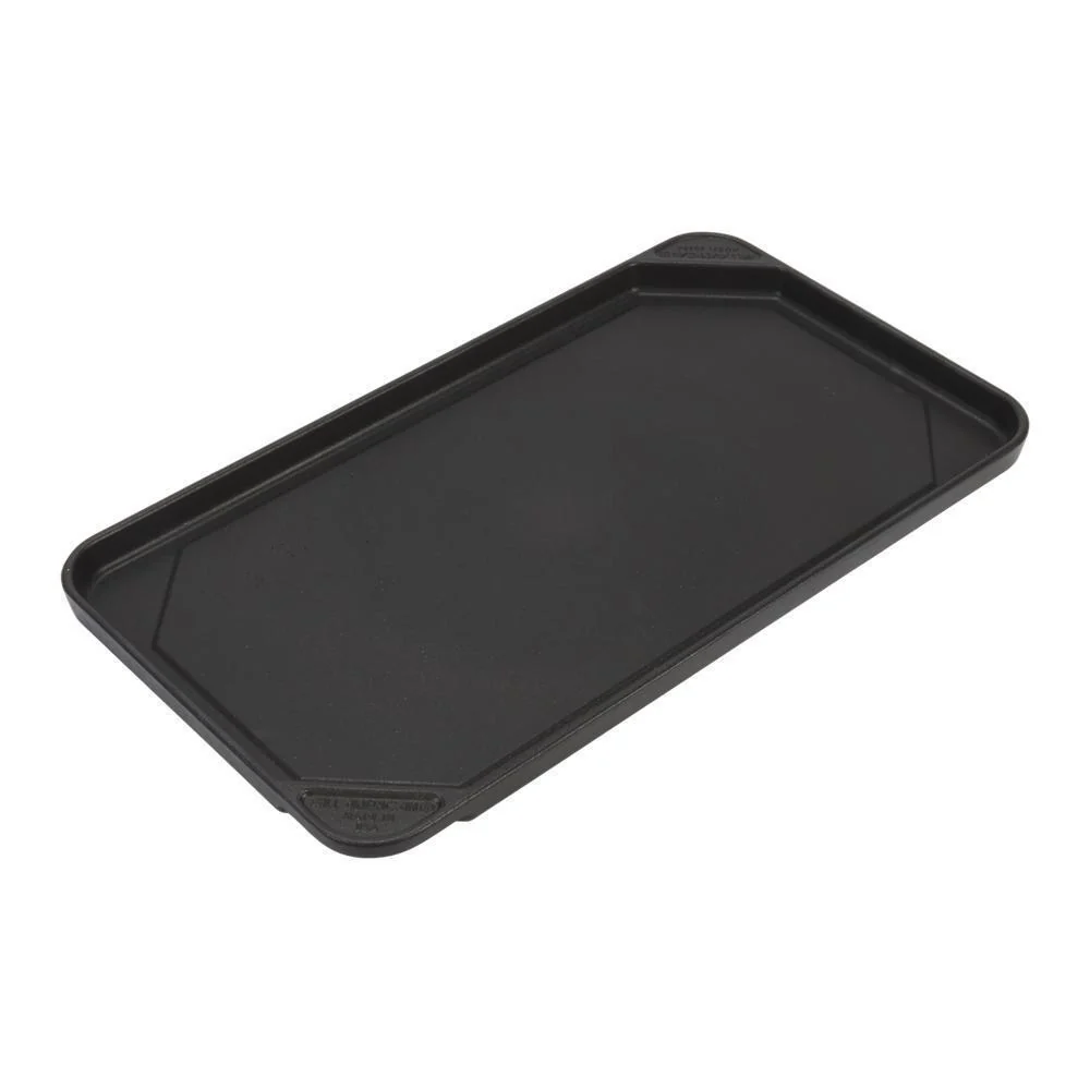 Whirlpool 4396096RB Range/Cooktop Griddle Non-Stick Cast Aluminum - Black for All 2-Burner Cooking Surfaces Except Induction (1-IN H X 19 1/2-IN W X 11-IN D)