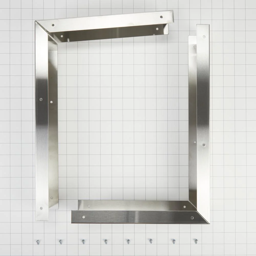 Whirlpool 8171339 Microwave Side Panel Kit, Stainless Steel, for 36" W openings under 12" cabinets, fits 30" JMC2430DS and JMC2430DP - Image 2