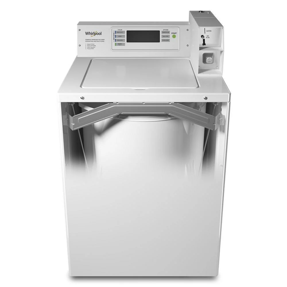 Whirlpool CAE2779JQ Commercial Top-Load Washer with Factory-Installed Coin Drop and Coin Box - Image 2