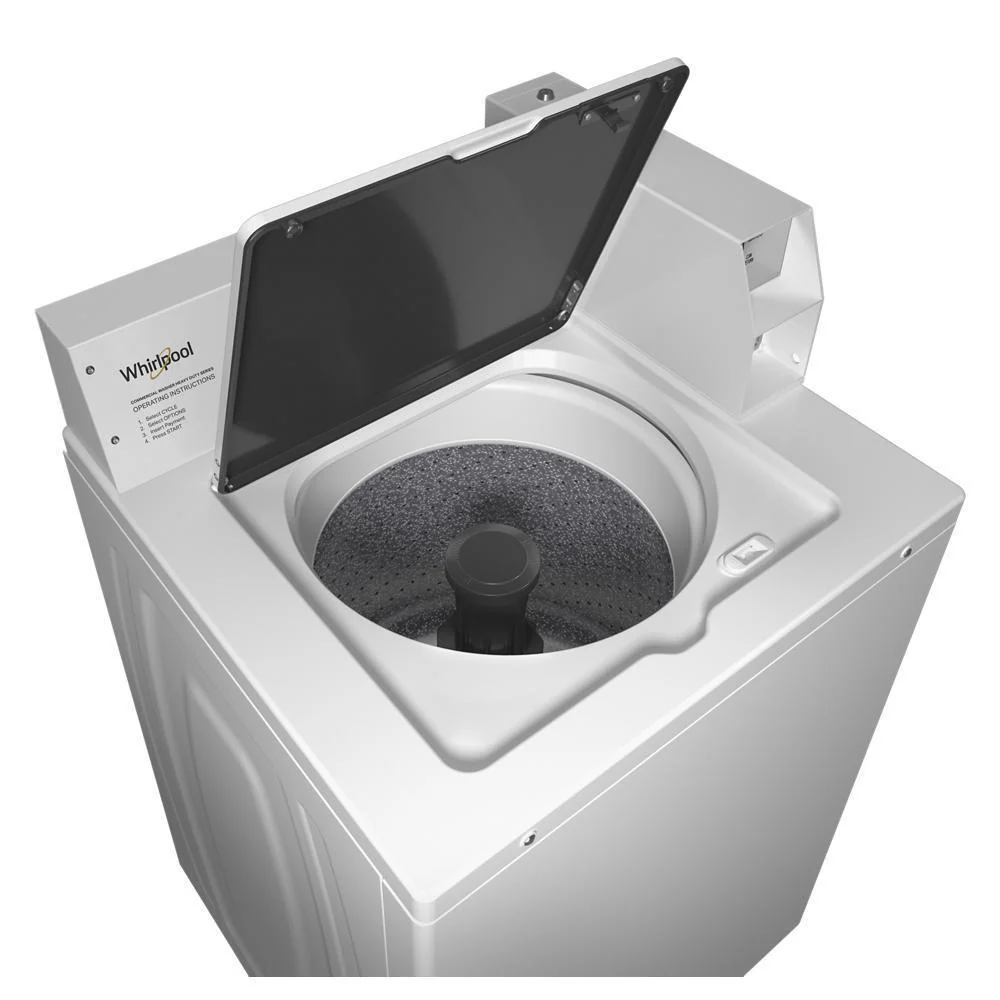 Whirlpool CAE2779JQ Commercial Top-Load Washer with Factory-Installed Coin Drop and Coin Box - Image 4