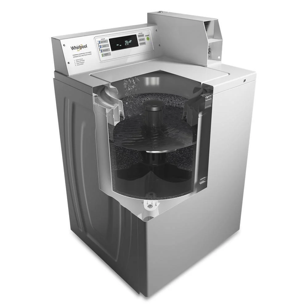 Whirlpool CAE2779JQ Commercial Top-Load Washer with Factory-Installed Coin Drop and Coin Box - Image 5