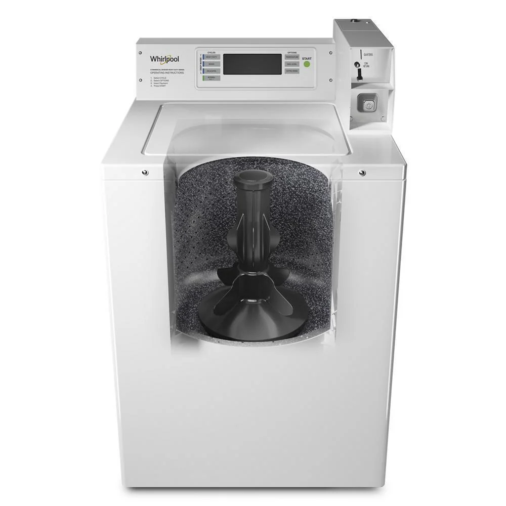 Whirlpool CAE2779JQ Commercial Top-Load Washer with Factory-Installed Coin Drop and Coin Box - Image 6
