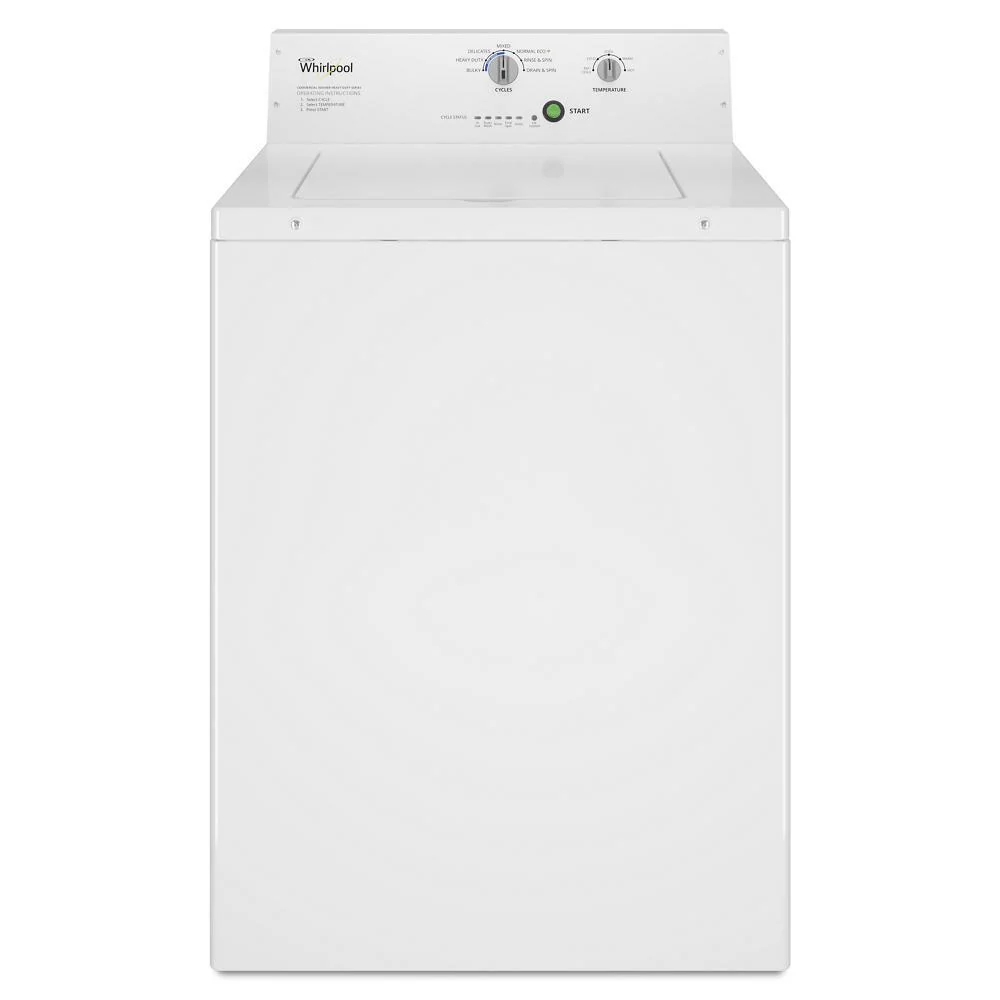 Whirlpool CAE2795FQ Commercial Top-Load Washer, Non-Vend