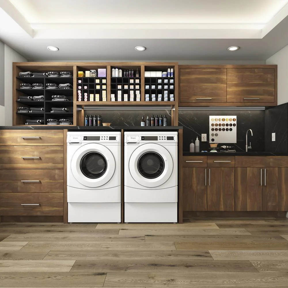 Whirlpool CHW9160GW 27" Commercial High-Efficiency Energy Star-Qualified Front-Load Washer, Non-Vend - Image 8