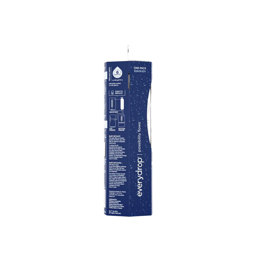 Whirlpool EDR1RXD1 everydrop® Refrigerator Water Filter 1 - EDR1RXD1 (Pack of 1) - Image 27