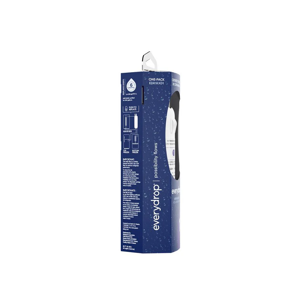 Whirlpool EDR1RXD1 everydrop® Refrigerator Water Filter 1 - EDR1RXD1 (Pack of 1) - Image 28