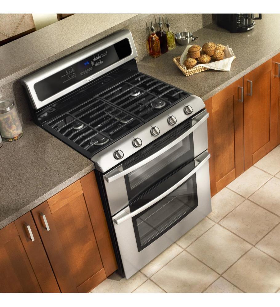 Whirlpool GGG390LXB Gold® Double Oven Freestanding Gas Range - Image 8