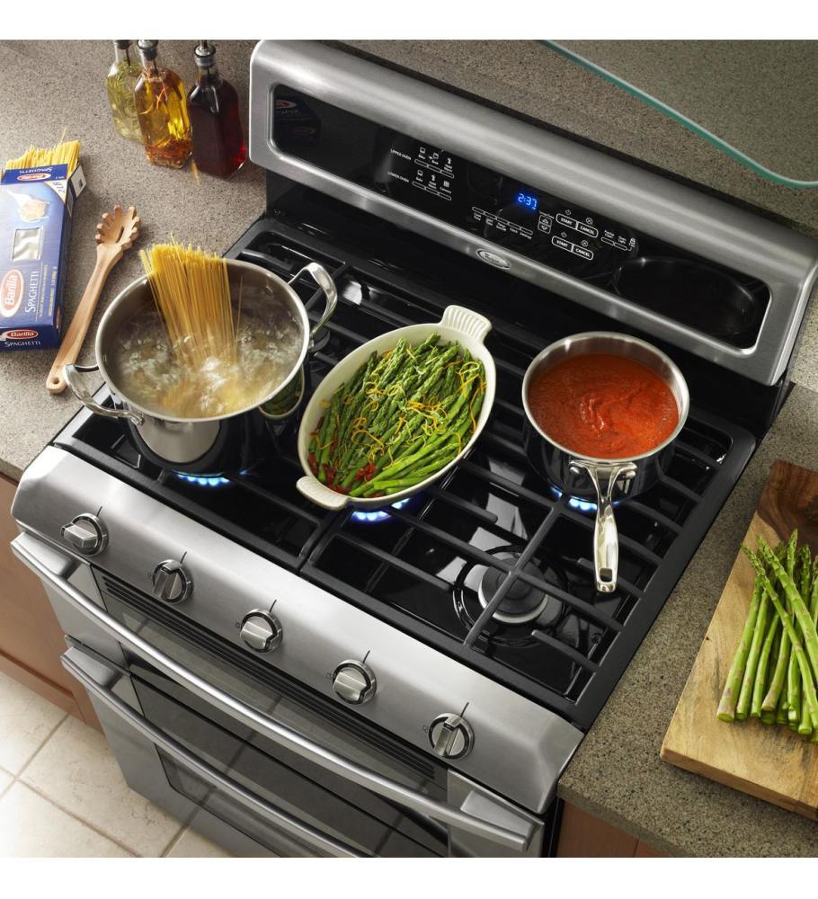Whirlpool GGG390LXB Gold® Double Oven Freestanding Gas Range - Image 9