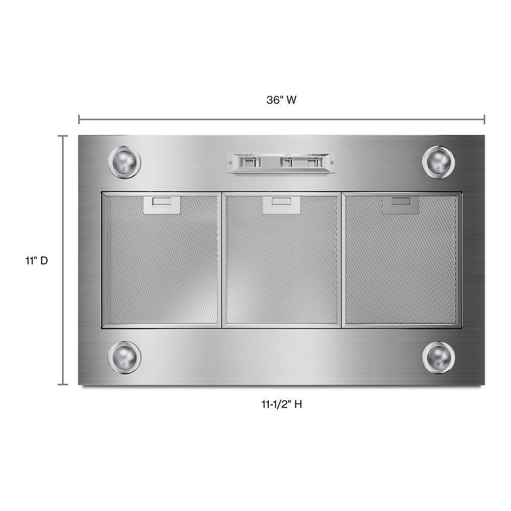 Whirlpool UVL6036JSS 36" 585 or 1170 CFM Motor Class Custom Hood Liner - Image 2