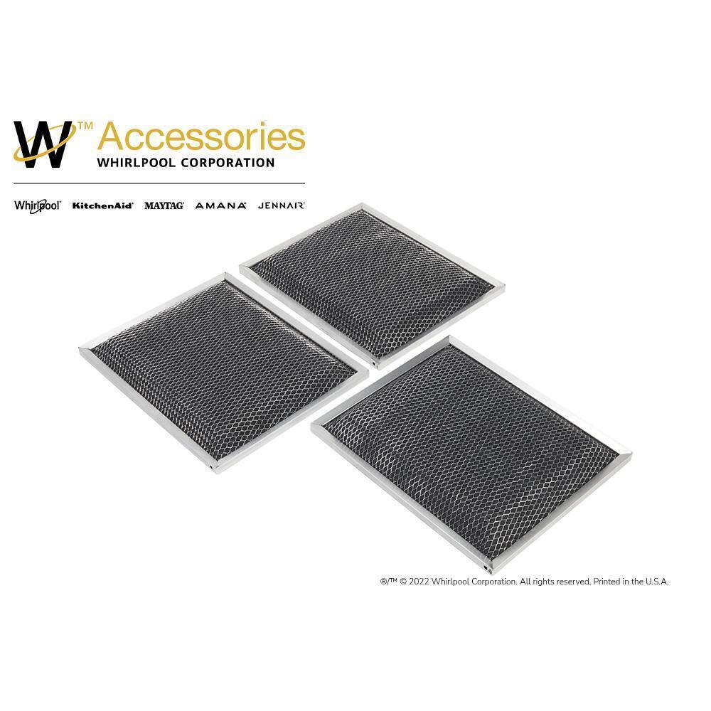 Whirlpool W10355450 Range Hood Charcoal Replacement Filter (Set of 3) - Image 6