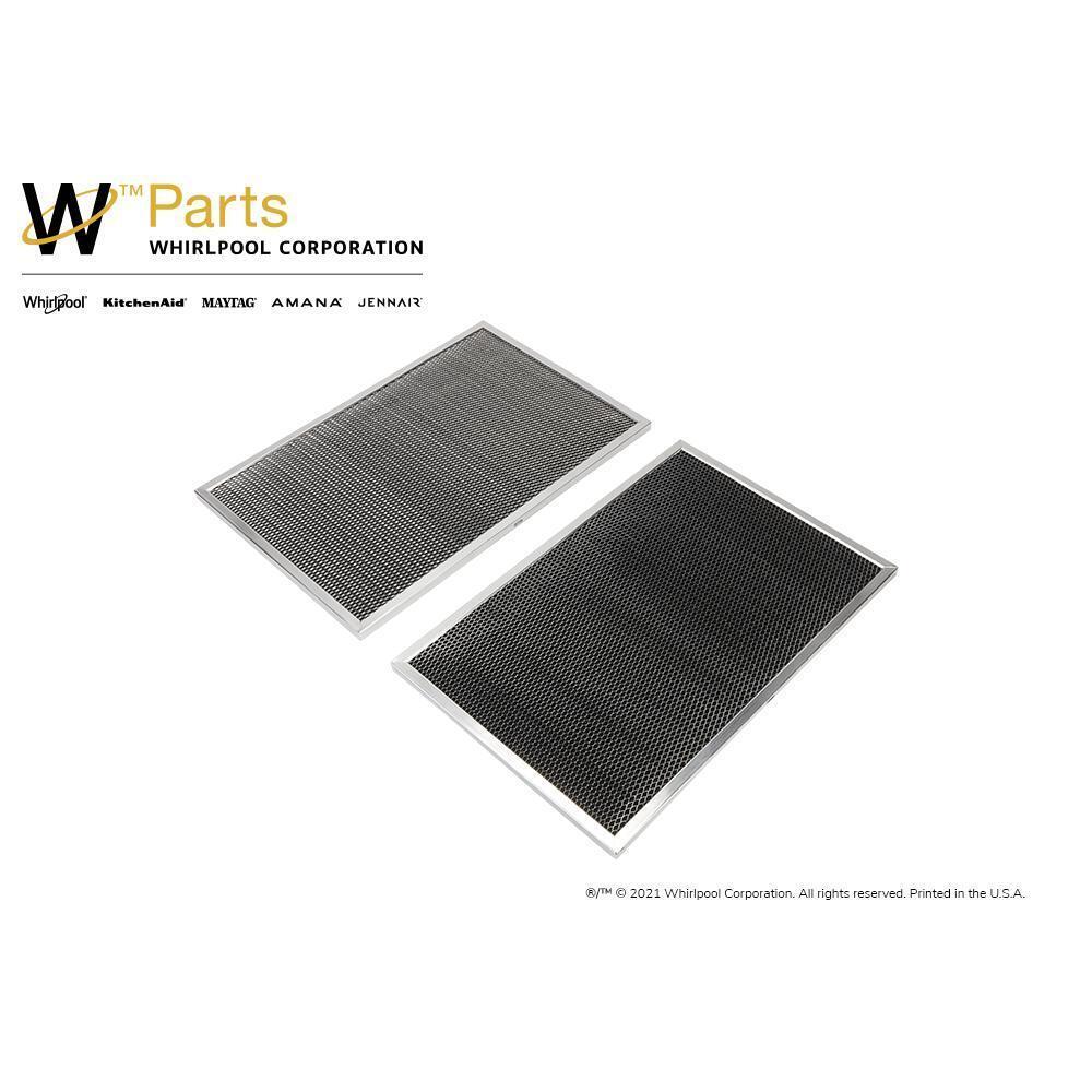 Whirlpool W10386873 Range Hood Charcoal Replacement Filter (Set of 2) for Model UXT5236 - Image 4