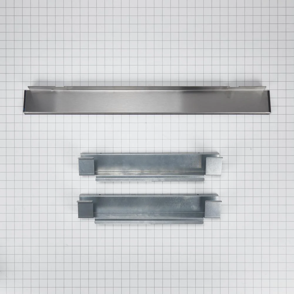 Whirlpool W10469903 30" Built-In Microwave Spacer Kit, Stainless Steel, for cut-out heights between 19" and 19 13/16" - Image 2