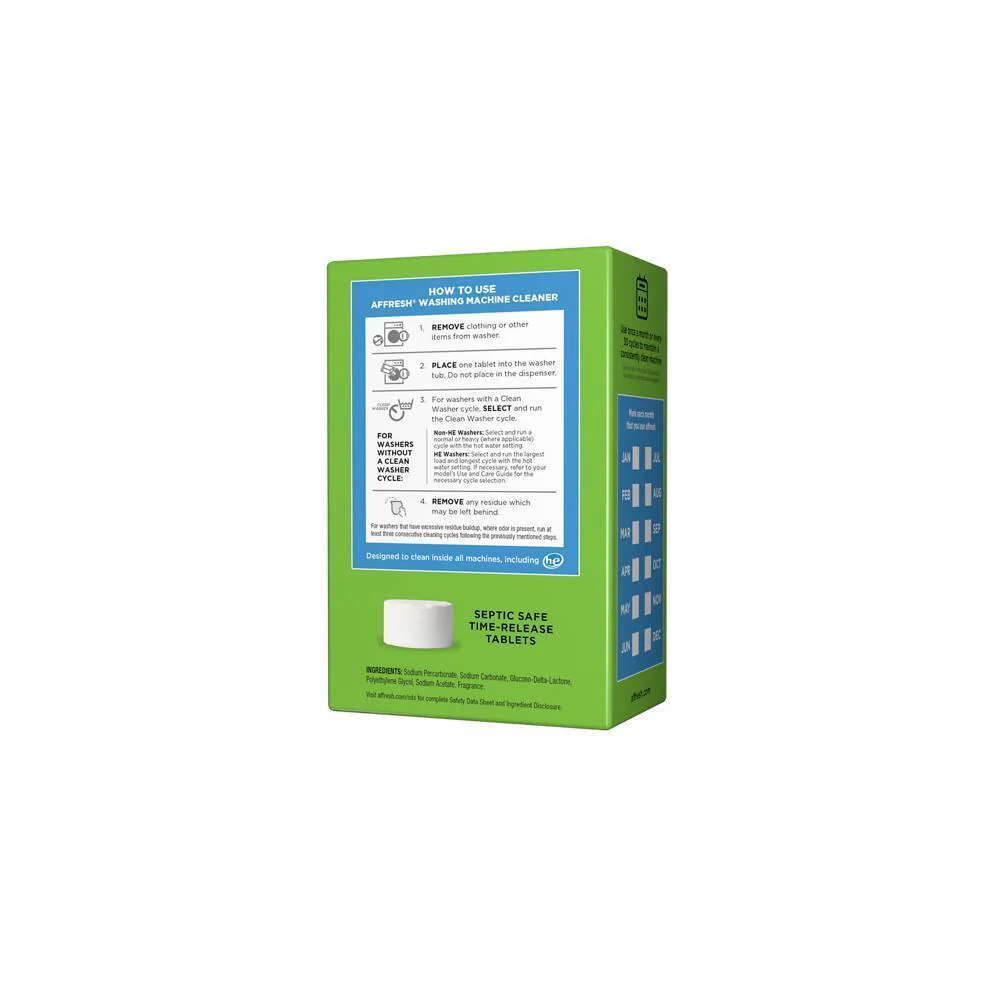 Whirlpool W10501250 Washing Machine Cleaner Tablets - 6 Count - Image 4