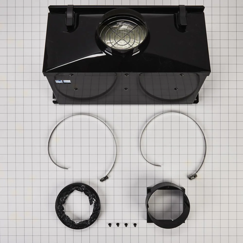 Whirlpool W10620783 Ductless Downdraft Vent Kit, Black, Size: 20" L x 13" W x 12" H - Image 3