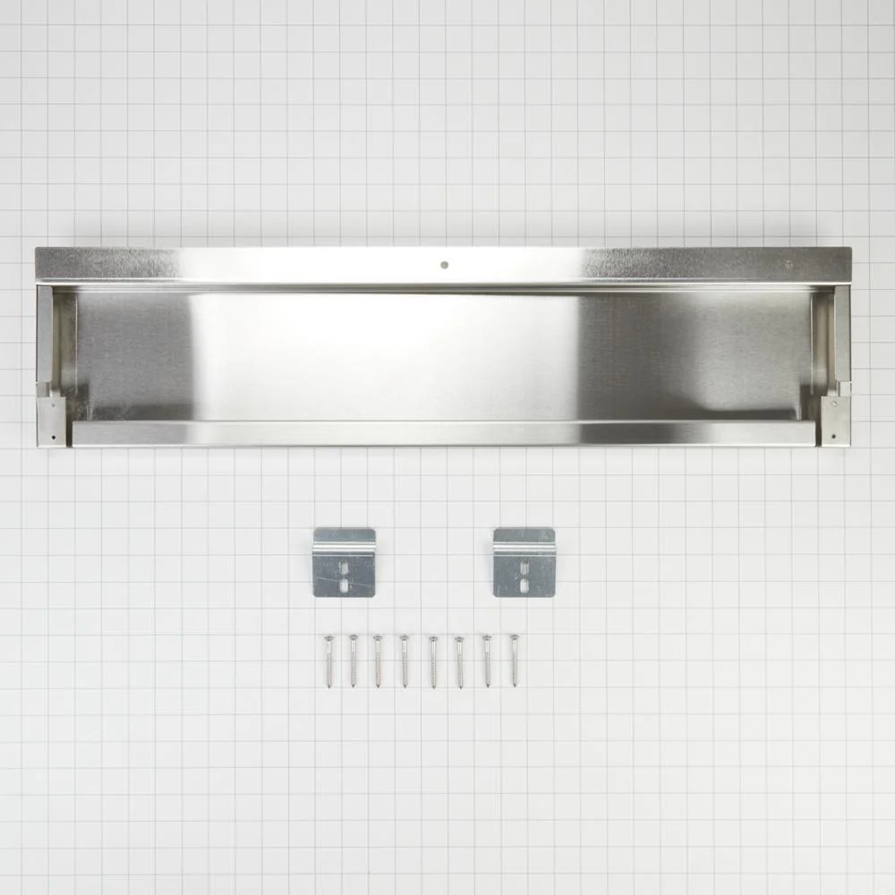 Whirlpool W10655450 Stainless Steel Range Backsplash,Size: 30" W x 6" H - Image 3