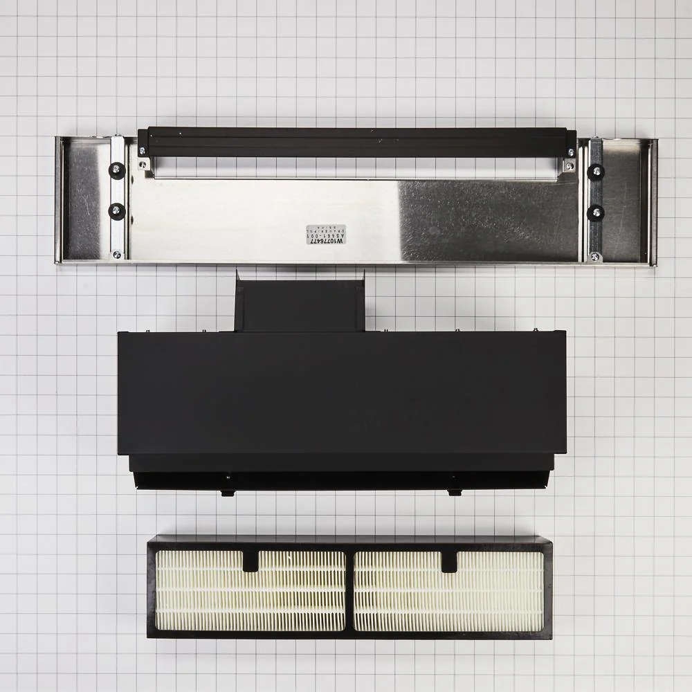 Whirlpool W10768190 Range Hood VSI Ductless Downdraft Vent Kit, Stainless Steel, fits KSEG1750ESS and KSDG1750ESS,Size: 31" L x 20" W x 7-1/2" H - Image 3