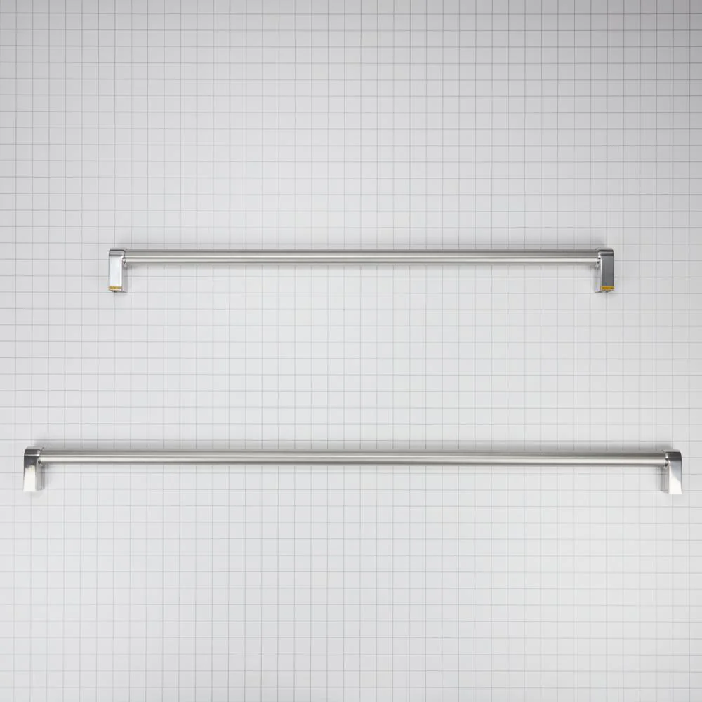 Whirlpool W10782874 KitchenAid® 30-IN Bottom Mount Refrigerator Handle Kit with Red Medallions for Panel-Ready Models - Image 2