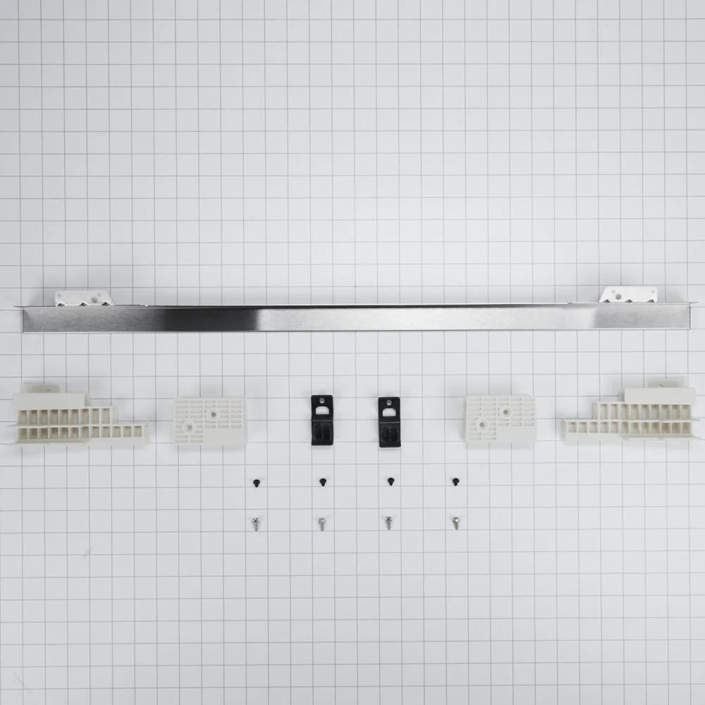 Whirlpool W11123004 30" Combination Wall Range Flush Installation Trim Kit, Stainless Steel - Image 2