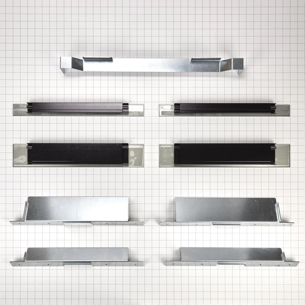 Whirlpool W11300447 Built-In Oven Side Trim Kit, Stainless Steel with (2) 30" trim pieces - Image 3