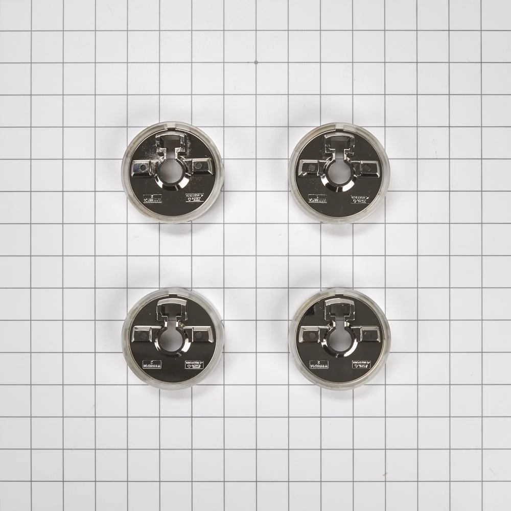 Whirlpool W11323062 JennAir 3-IN D Bezel (Set of 4) for Rise-Style Commercial Range and Rangetop Griddle Knobs - Chrome - Image 3