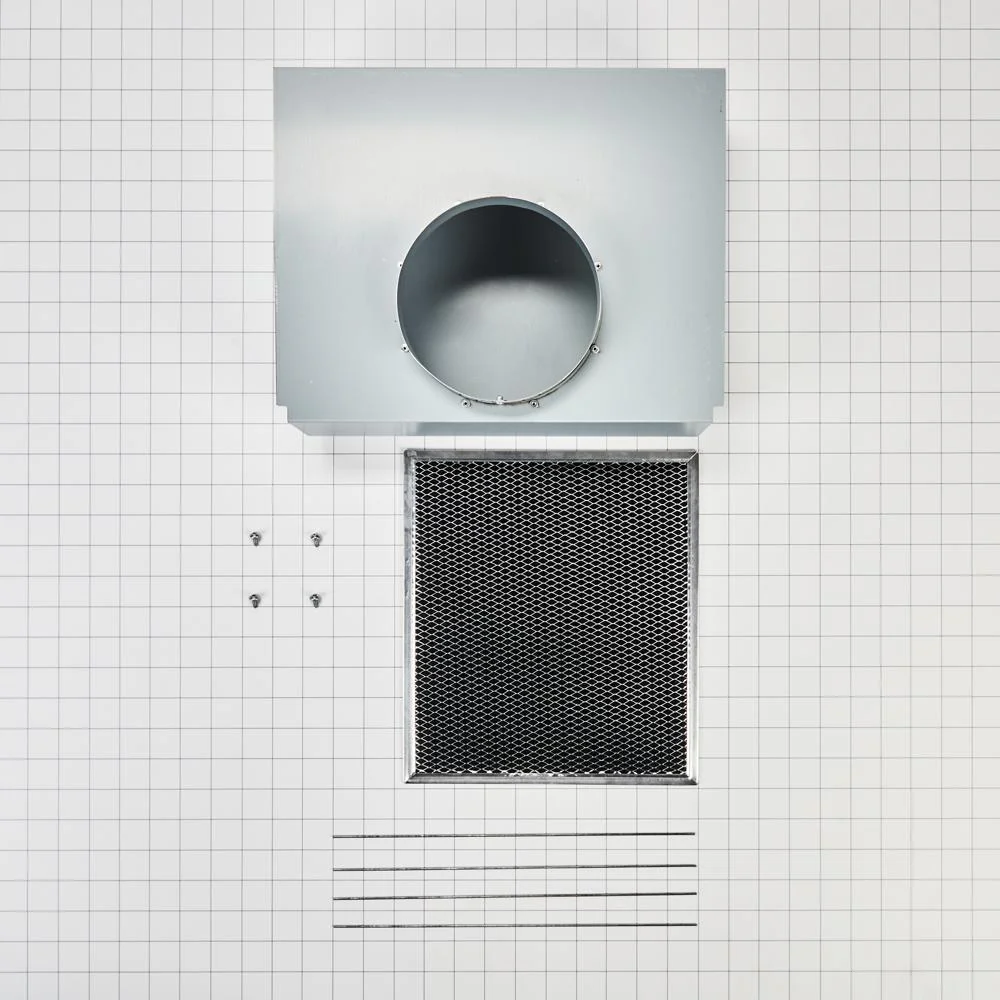 Whirlpool W11430939 Range Wall Hood Charcoal Filter Recirculation Kit - Silver - Image 2