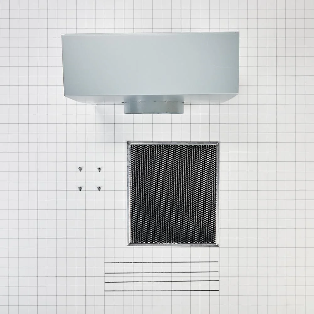 Whirlpool W11430939 Range Wall Hood Charcoal Filter Recirculation Kit - Silver - Image 3