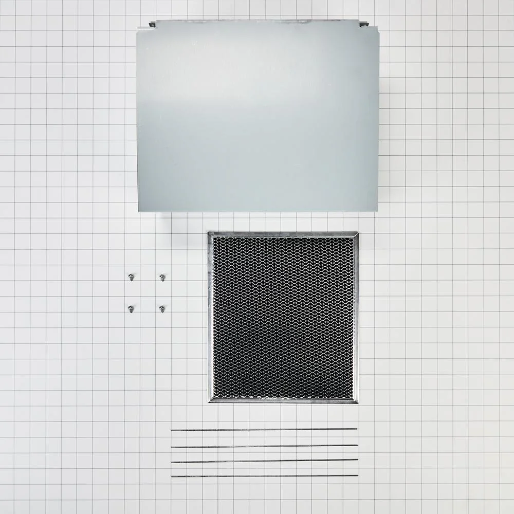 Whirlpool W11430939 Range Wall Hood Charcoal Filter Recirculation Kit - Silver - Image 4