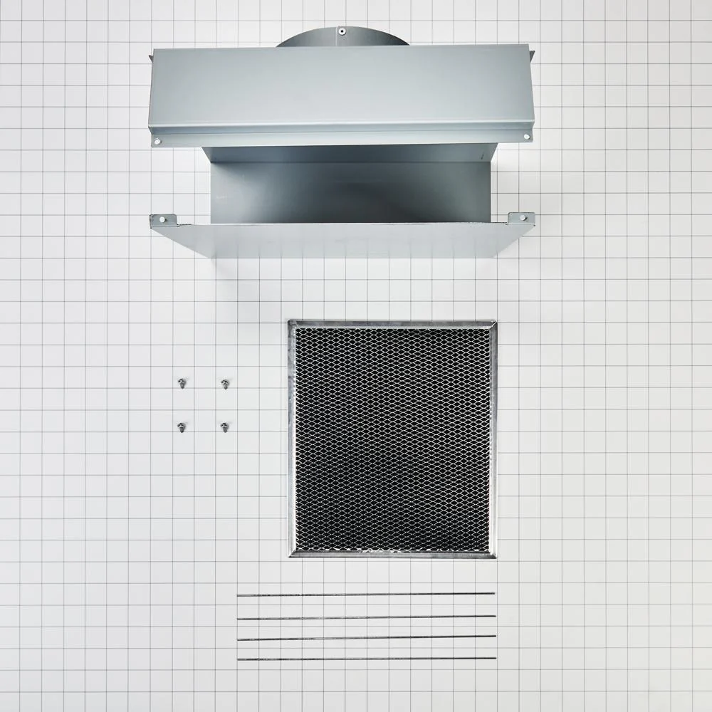 Whirlpool W11430939 Range Wall Hood Charcoal Filter Recirculation Kit - Silver - Image 5