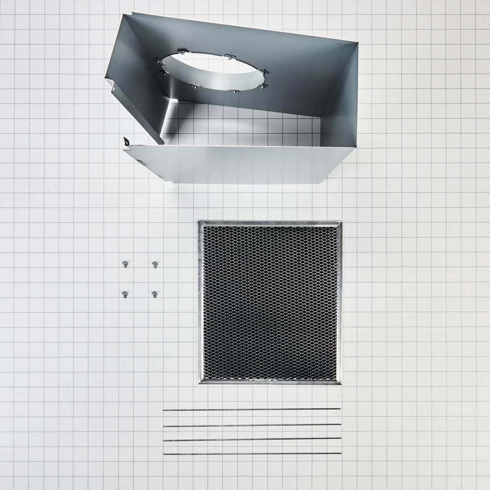 Whirlpool W11430939 Range Wall Hood Charcoal Filter Recirculation Kit - Silver - Image 6