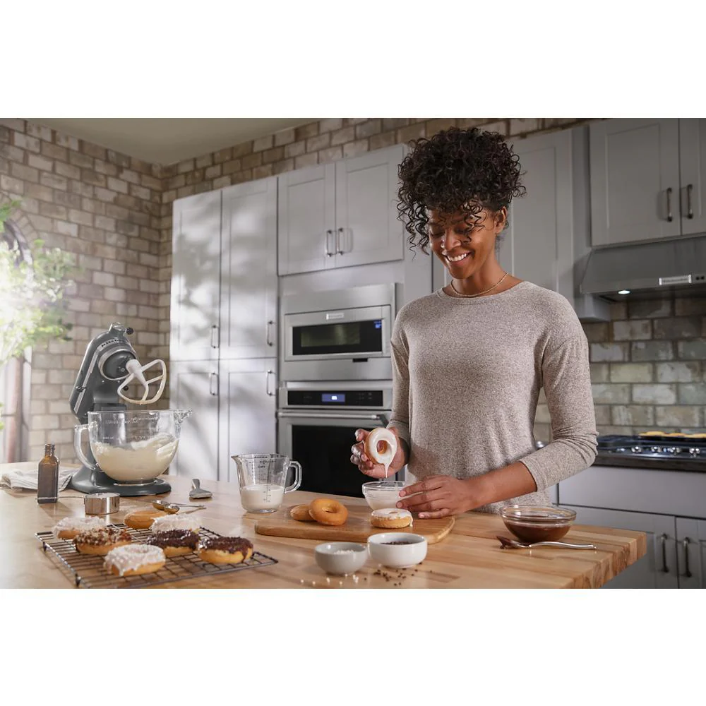 Whirlpool W11451313 Built-In Low Profile Microwave Standard Trim Kit with Pocket Handle, Stainless Steel, fits cut-out height 17-1/2" - Image 7