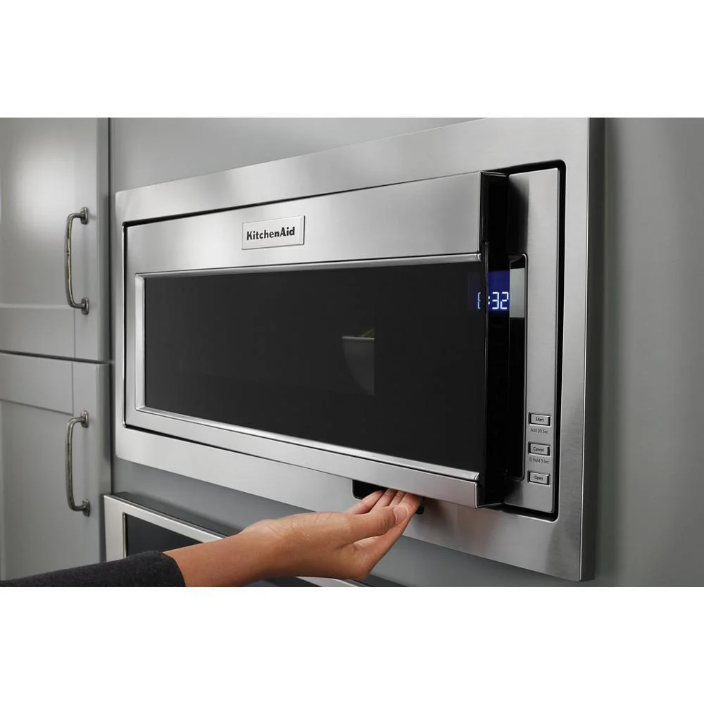 Whirlpool W11451314 Built-In Low Profile Microwave Slim Trim Kit with Pocket Handle, Stainless Steel, fits cut-out height 12" - Image 7